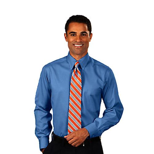 Van Heusen Men's Danish Blue Non-Iron Pinpoint Dress Shirt