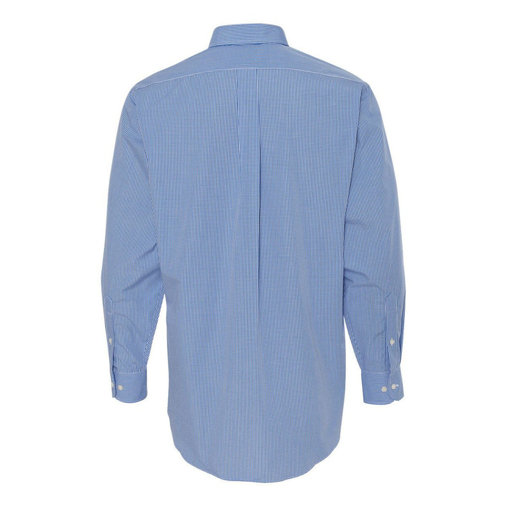 Van Heusen Men's Periwinkle Gingham Long Sleeve Dress Shirt