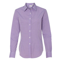 Van Heusen Women's Amethyst Gingham Long Sleeve Dress Shirt
