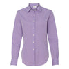 Van Heusen Women's Amethyst Gingham Long Sleeve Dress Shirt