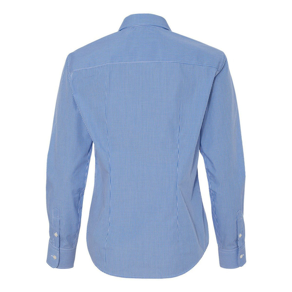 Van Heusen Women's Periwinkle Gingham Long Sleeve Dress Shirt