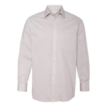 Van Heusen Men's Tan Feather Stripe With Contrast Long Sleeve Shirt