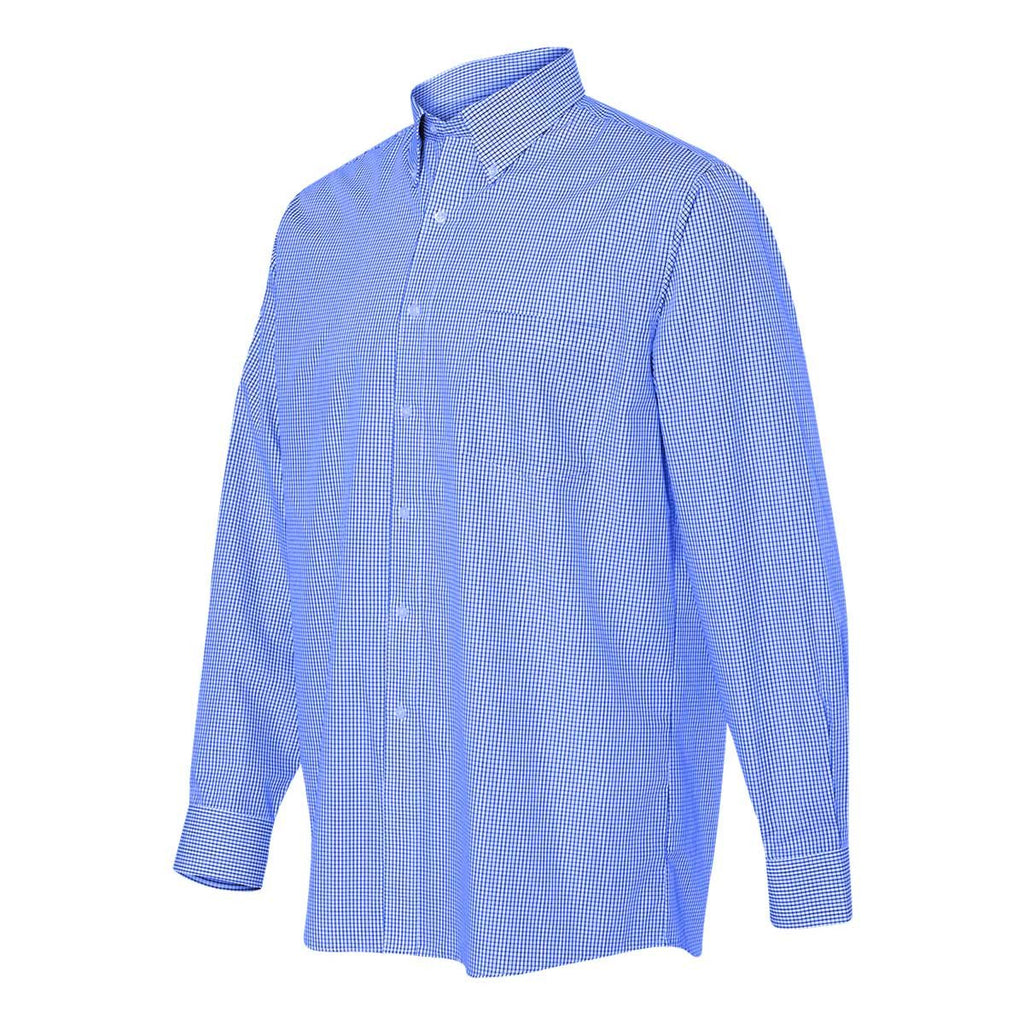 Van Heusen Men's Navy Coolest Comfort Check Long Sleeve Shirt
