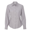 Van Heusen Women's Grey Non Iron Feather Stripe Long Sleeve Shirt