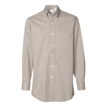 Van Heusen Men's Khaki Twill Long Sleeve Dress Shirt