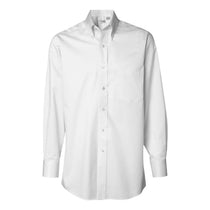 Van Heusen Men's White Twill Long Sleeve Dress Shirt