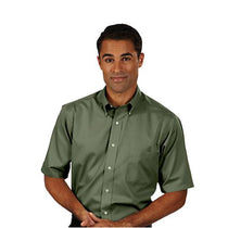 Van Heusen Men's Sage Twill Short Sleeve Dress Shirt