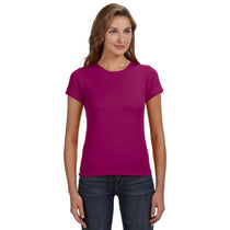Anvil Women's Raspberry Scoop T-Shirt