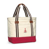 Heritage Supply Natural/Red Catalina Cotton Tote