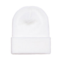 Yupoong White Cuffed Knit Cap