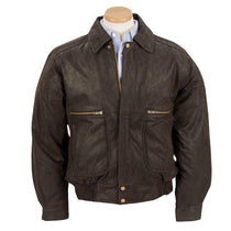 Burk's Bay Men's Brown Brushed Bomber Jacket