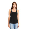 Next Level Women's Black/White Ideal Colorblock Racerback Tank