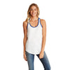 Next Level Women's White/Royal Ideal Colorblock Racerback Tank