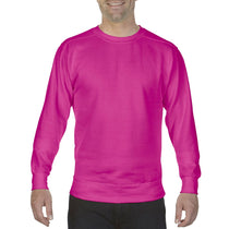 Comfort Colors Men's Neon Pink 9.5 oz. Crewneck Sweatshirt