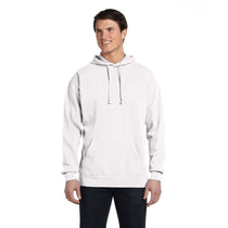 Comfort Colors Men's White 9.5 oz. Hooded Sweatshirt