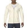 Comfort Colors Men's Ivory 9.5 oz. Full-Zip Hooded Sweatshirt