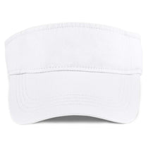 Anvil White Solid Low-Profile Twill Visor