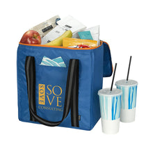 Koozie Blue Block Grocery Tote Kooler