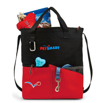 Gemline Black/Red Synergy All-Purpose Tote