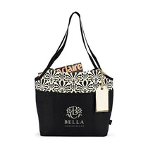 Gemline Black Pattern Tori Cotton Fashion Tote