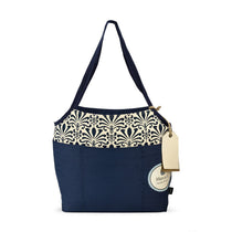 Gemline Navy Pattern Tori Cotton Fashion Tote