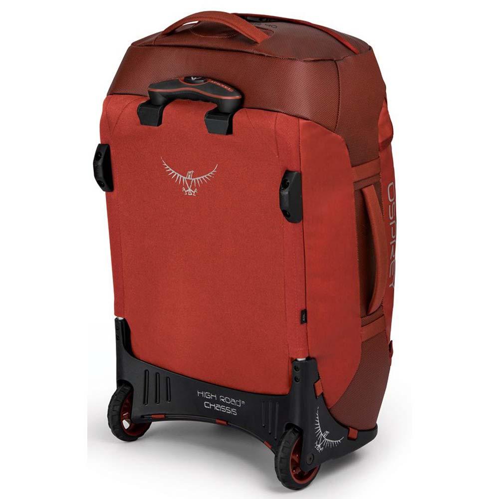 Osprey Ruffian Red Transporter Wheeled Duffel 40