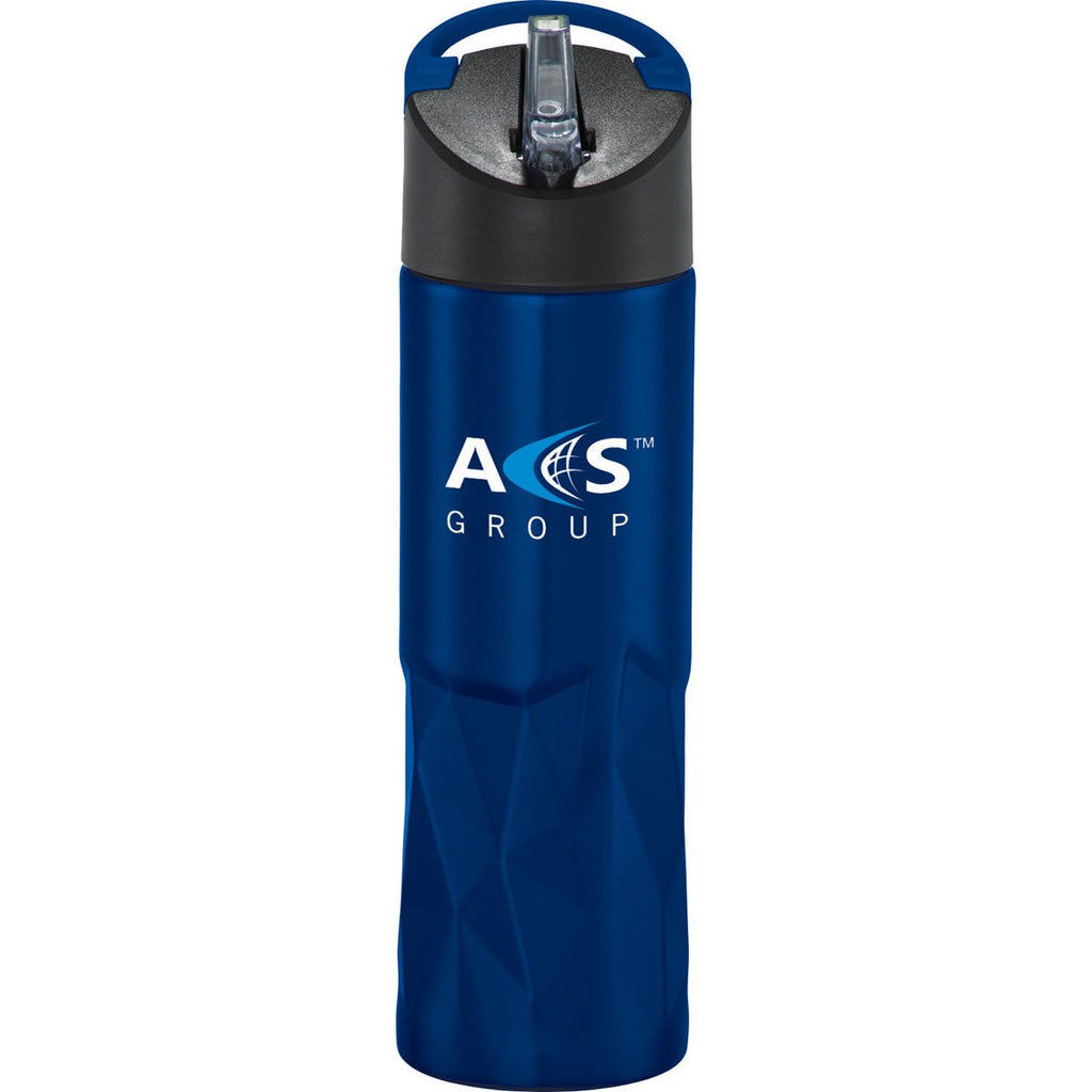 Leed's Blue Geometric Stainless Bottle 30oz