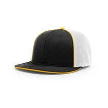 Richardson Black/White/Gold Mesh Back Pulse/Mesh R-Flex Cap