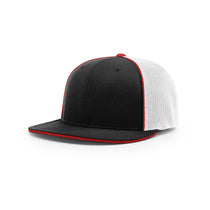 Richardson Black/White/Red Mesh Back Pulse/Mesh R-Flex Cap
