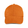 Anvil Tangerine Solid Low-Profile Sandwich Trim Pigment-Dyed Twill Cap