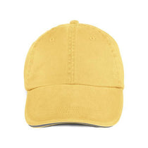 Anvil Sunshine Solid Low-Profile Sandwich Trim Pigment-Dyed Twill Cap