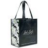 Gemline Black-Pattern Gemline Laminated 100% Recycled Shopper