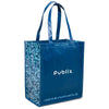 Gemline Caribbean Blue-Navy Blue Gemline Laminated 100% Recycled Shopper
