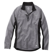Roots73 Men's Dark Charcoal Mix/Black Birchlake Tech Quarter Zip