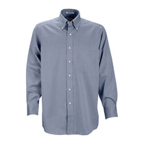 Vantage Men's Blue Ice Eagle No-Iron Pinpoint Oxford
