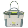 Gemline Natural/Glacial Grey Balance Active Cotton Tote