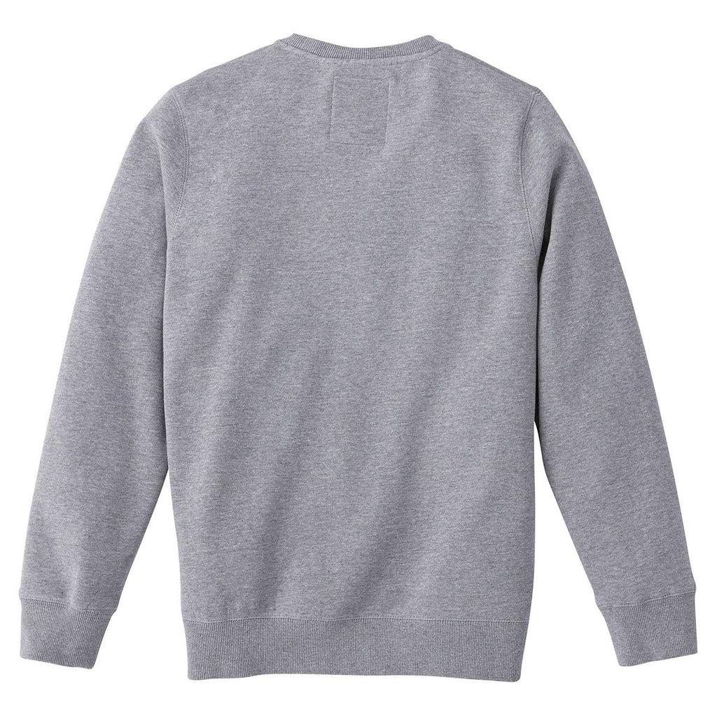 Roots73 Men's Grey Mix Bearlake Fleece Crew