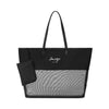 Gemline Black Atlantis Mesh Beach Tote