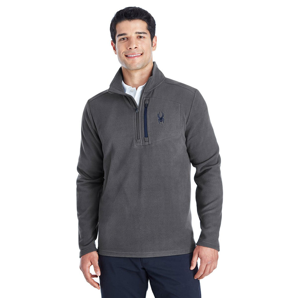 Spyder Men's Polar/Frontier Transport 1/4 Zip Fleece Pullover