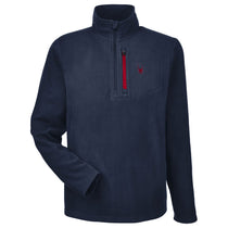Spyder Men's Frontier/Red Transport 1/4 Zip Fleece Pullover