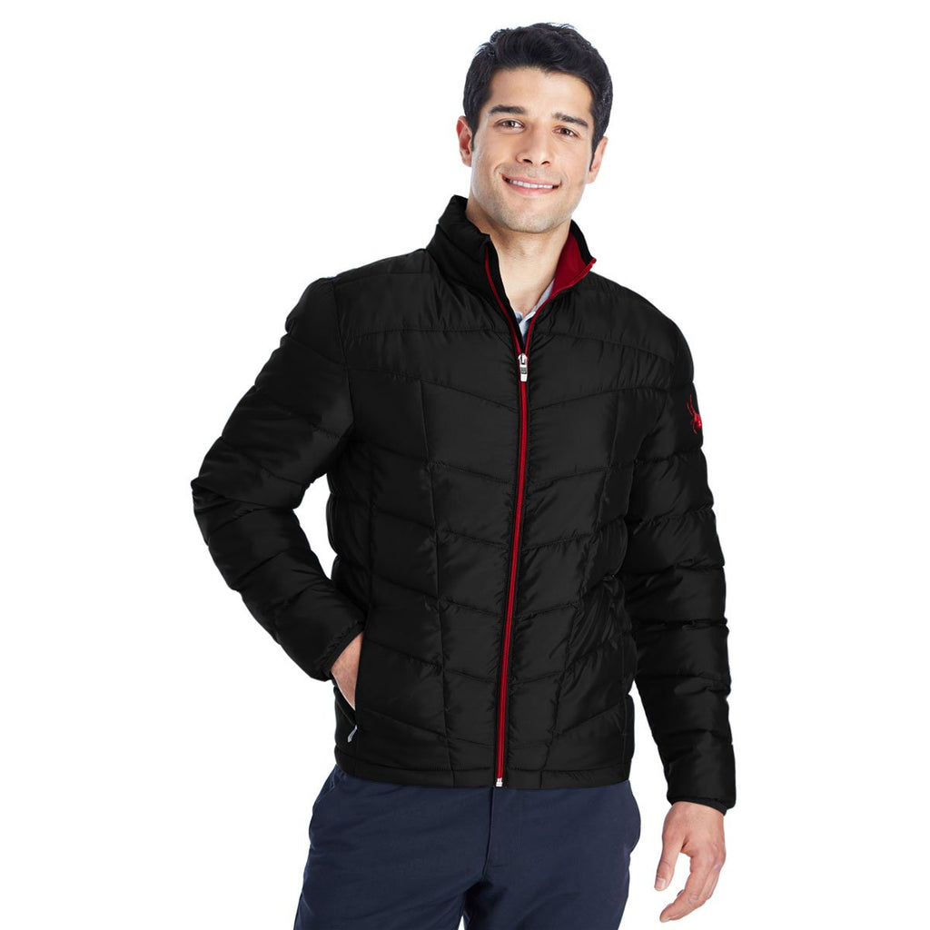 Spyder Men's Black/Red Pelmo Synthetic Down Jacket
