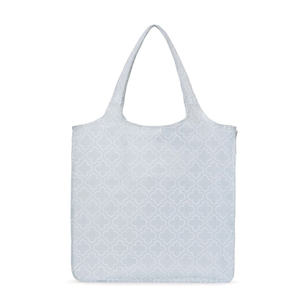 Gemline Light Grey Moroccan Pattern Riley Medium Patterend Tote