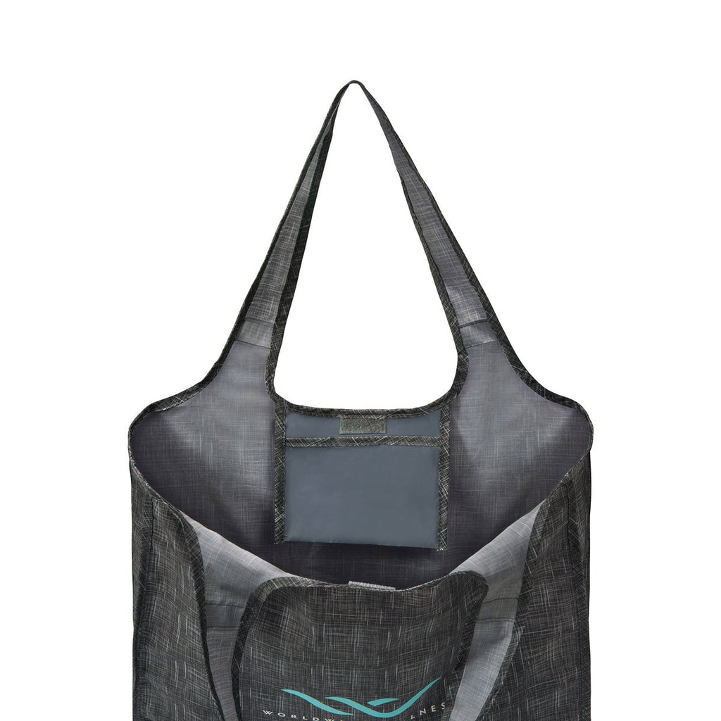 Gemline Charcoal Heather Riley Medium Patterend Tote
