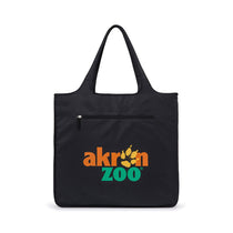 Gemline Black Riley Large Patterned Tote