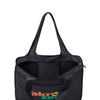 Gemline Black Riley Large Patterned Tote