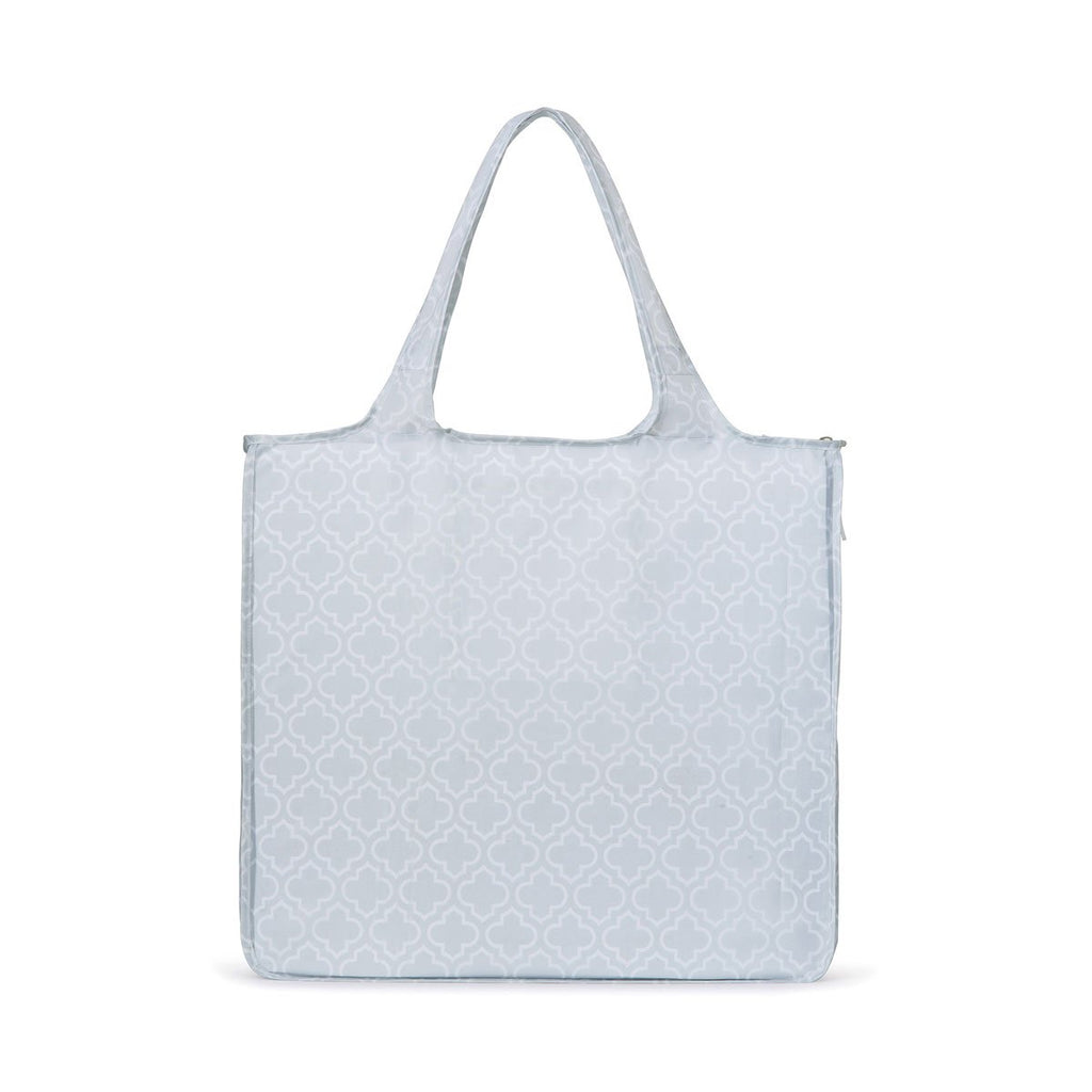 Gemline Light Grey Moroccan Pattern Riley Large Patterned Tote