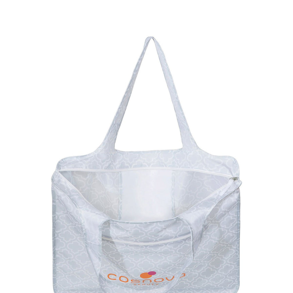Gemline Light Grey Moroccan Pattern Riley Large Patterned Tote