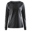 Craft Sports Women's Black/Silver Pure Light Sweatshirt