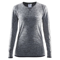 Craft Sports Women's Black Melange Active Comfort RN Long Sleeve