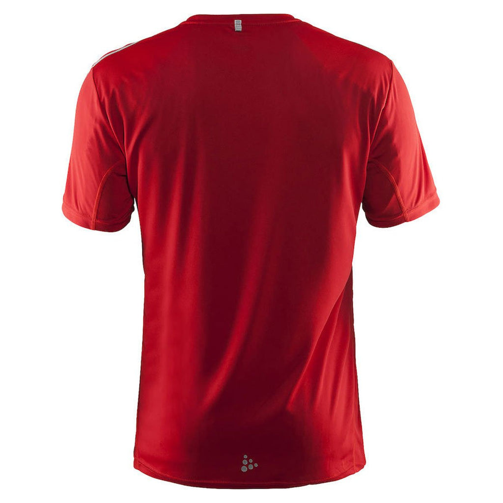 Craft Sports Men's Bright Red Mind Short Sleeve Tee